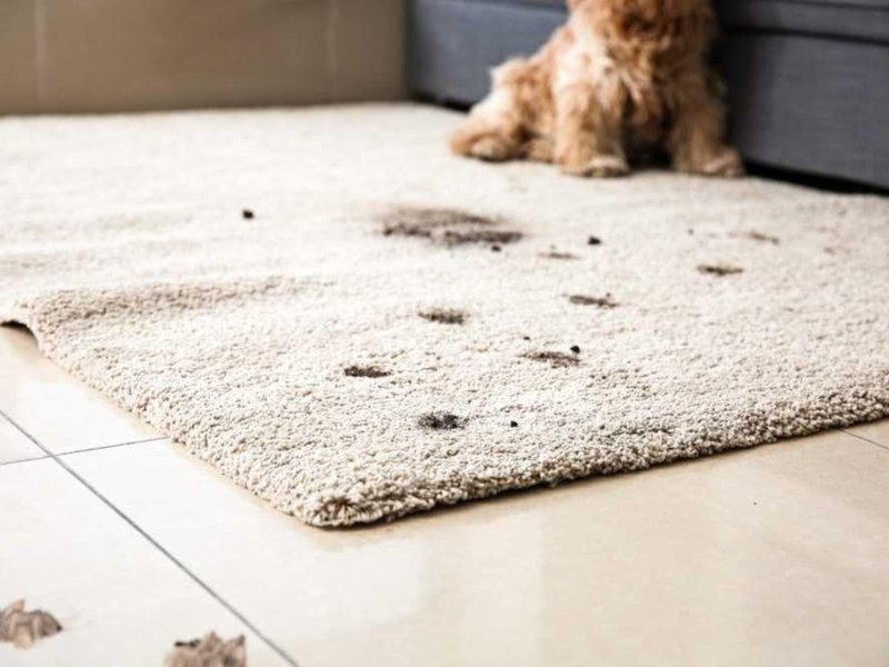 PET TRAFFIC ON CARPET